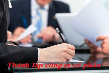 Thủ tục thành lập công ty cổ phần