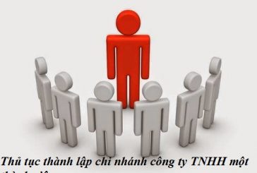 Thủ tục thành lập chi nhánh công ty TNHH một thành viên