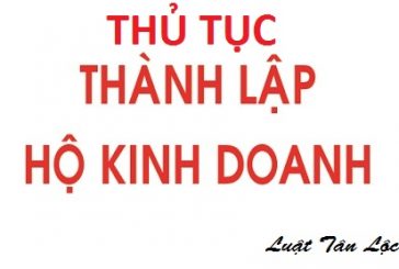 Thủ tục thành lập hộ kinh doanh cá thể