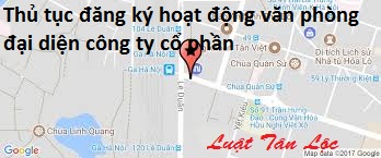 Thủ tục đăng ký hoạt động văn phòng đại diện công ty cổ phần (nguồn internet)